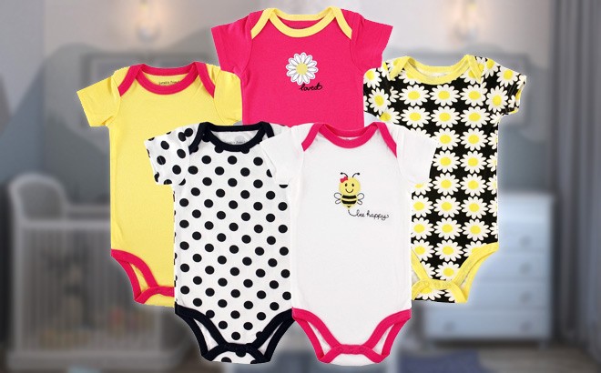 Baby Bodysuits 5-Pack for $9.99