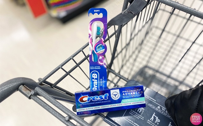 Crest Toothpaste & Oral-B Toothbrush 50¢ Each