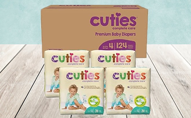 Cuties Baby Diapers 200-Count for $26