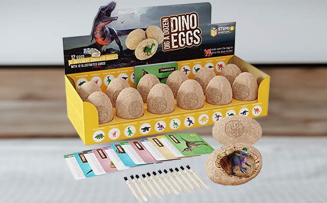 Dig a Dozen Dino Egg Dig Kit $14.99