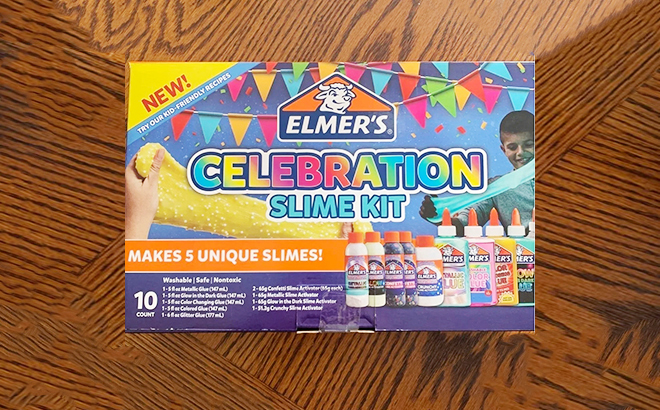 Elmer's Celebration Slime 10-Count Kit $25 Shipped