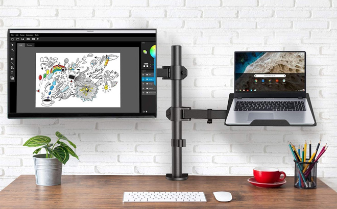 Monitor and Laptop Mount with Tray $24.99