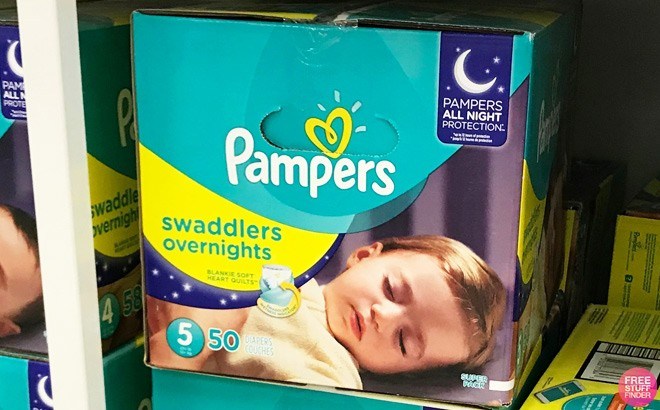 Pampers Swaddlers Overnight Diapers $22.99