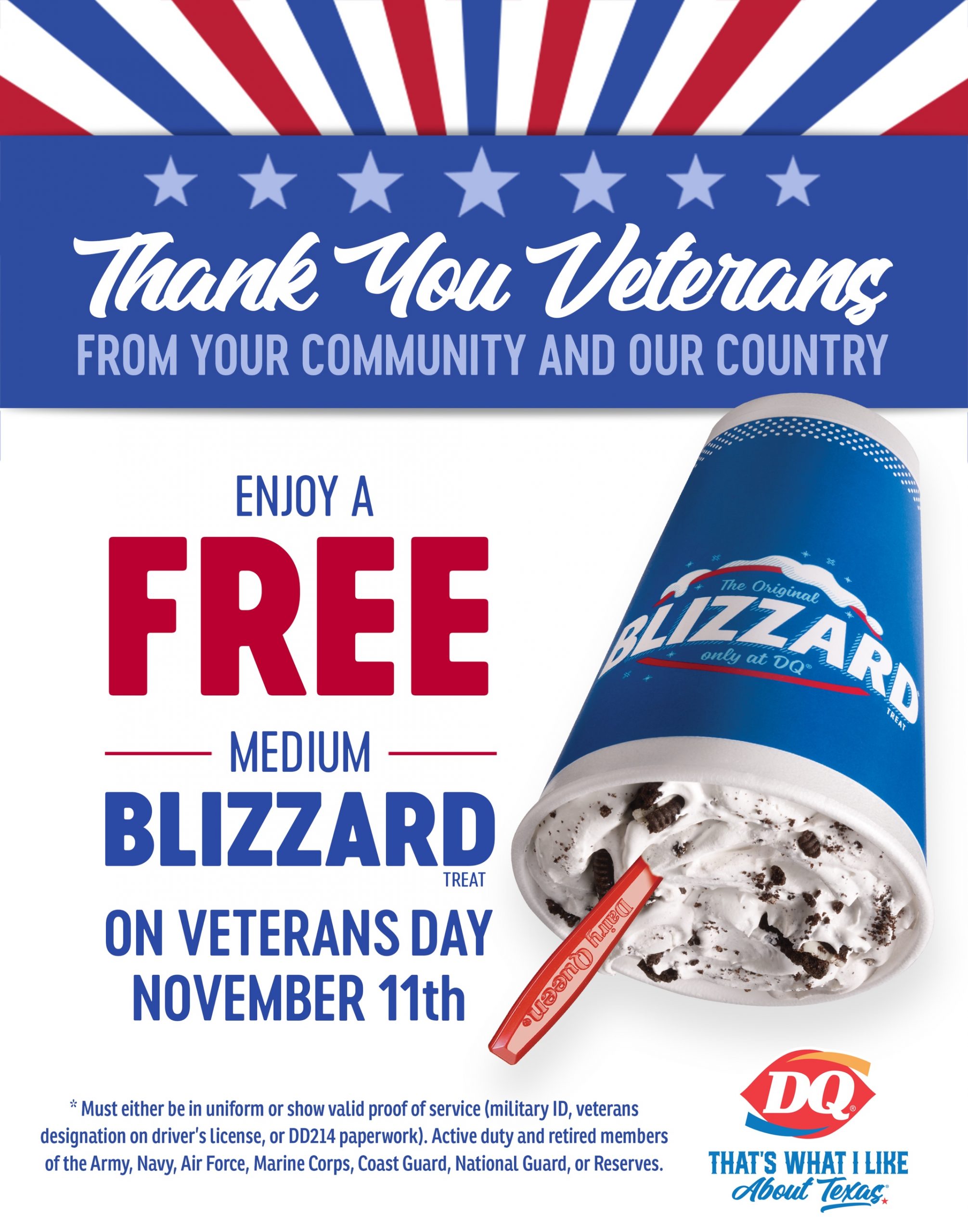 Dairy Queen Veterans Day Deal! Free Stuff Finder