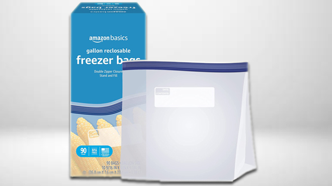 Amazon Basics Freezer Bags