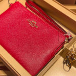 Coach-Outlet-Boxed-Set-Red-Wristlet