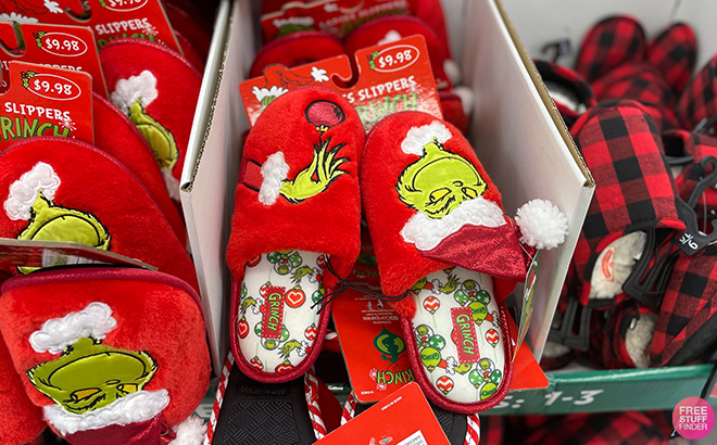 Dr Seuss Family Grinch Slippers in Store