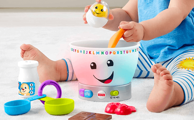Fisher-Price Mixing Bowl Learning Toy $10.50