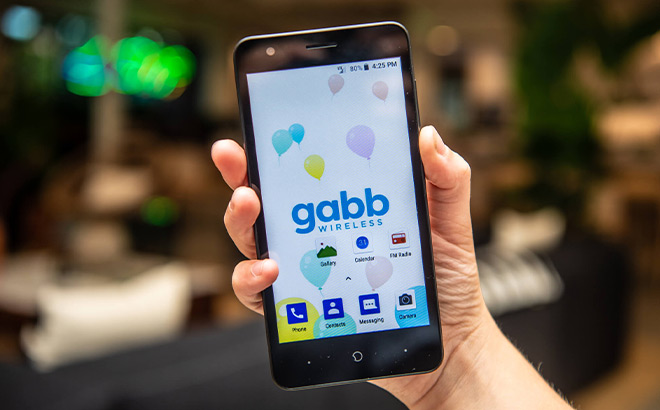 A Hand Holding a Gabb Phone