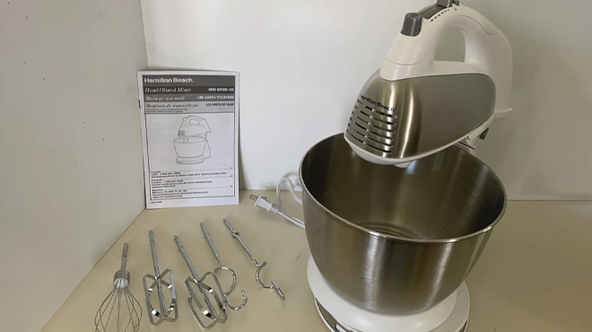 Hamilton Beach Classic Hand Stand Mixer with 4 Quart Hamilton Beach Classic Hand Stand Mixer with 4 Quart