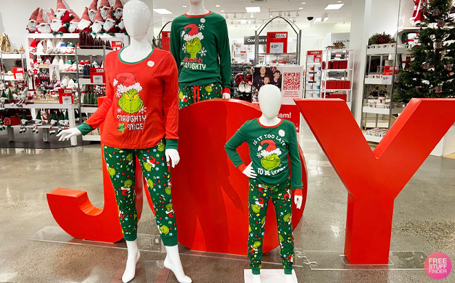 Jcpenney grinch hotsell family pajamas