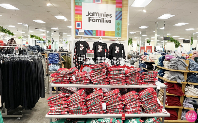 Jammies For Your Families Matching Pajamas on Display at a Kohl's Store