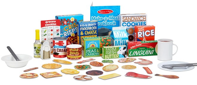 Melissa & Doug Deluxe Kitchen Collection Cooking & Play Food Set 