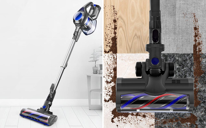 Moosoo Cordless Vacuum 4 in 1 Lightweight Stick Vacuum