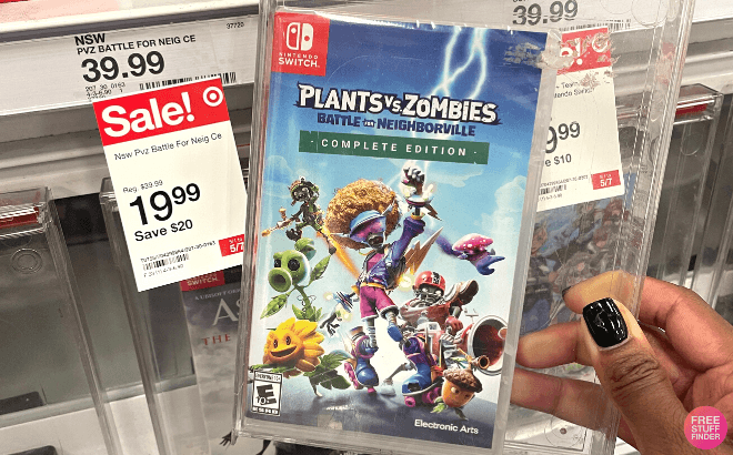 Nintendo Switch Plants vs Zombies Game $19