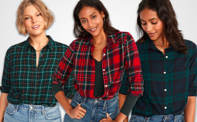 Old Navy Flannel Shirts $7.80