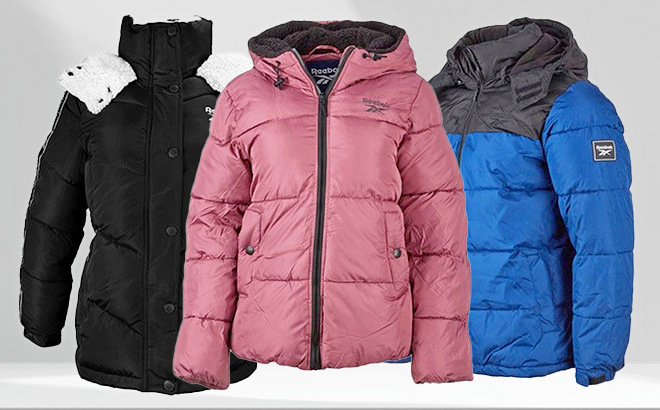 Reebok Puffer Jackets $49