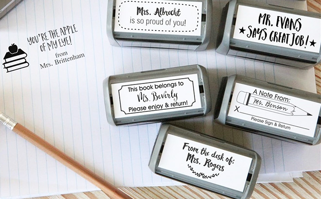 Self-Inking Teacher Stamps $14.99