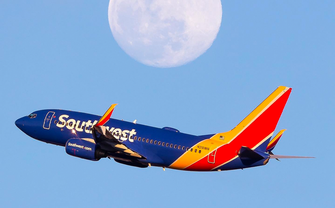 Southwest Airlines Plane in the Sky