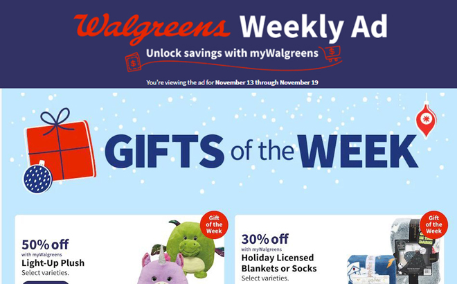 Walgreens Ad Preview (Week 11/13 – 11/19)