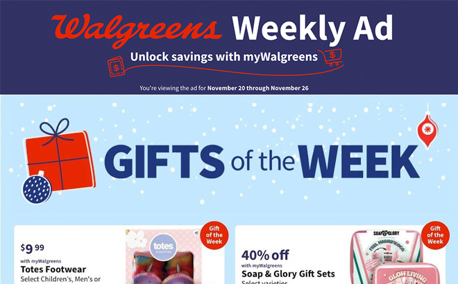 Walgreens Ad Preview (Week 11/20 – 11/26)