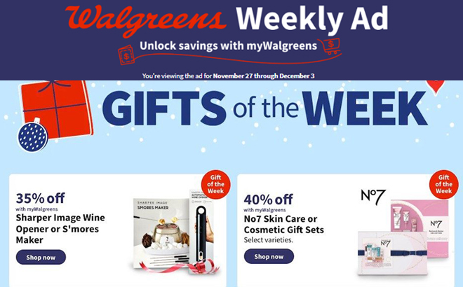 Walgreens Ad Preview (Week 11/27 – 12/3)