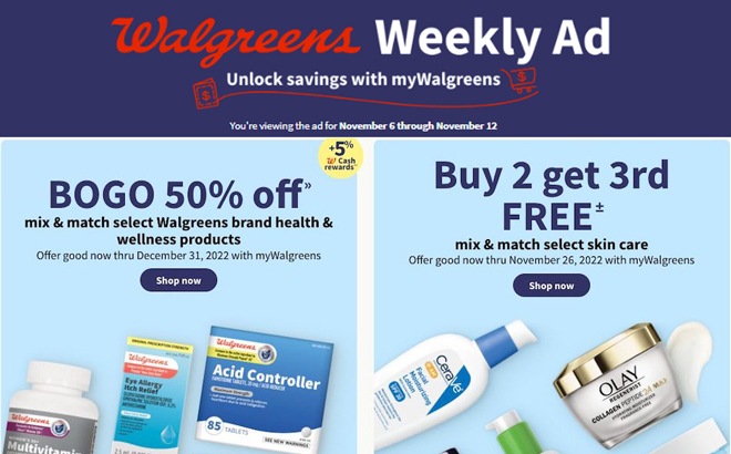 Walgreens Ad Preview (Week 11/6 – 11/12)