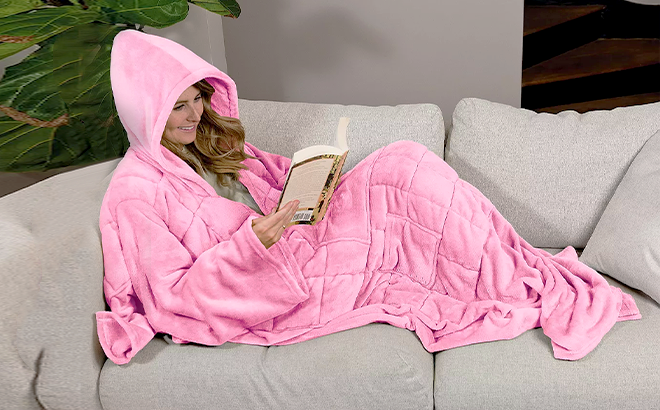 Wearable Weighted Snuggle Blanket $30 Shipped