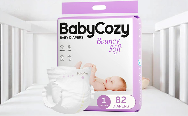 Newborn Baby Diapers 82-Count for $18