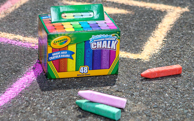 Crayola Washable Chalk 48-Count Set $3.70
