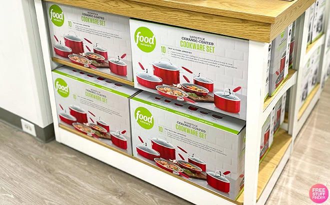 Food Network 10-Piece Cookware Set $49 Shipped