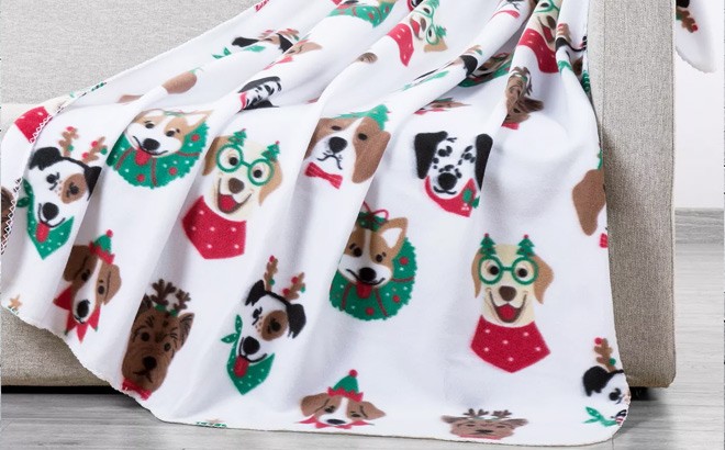Holiday Fleece Throws $6.99