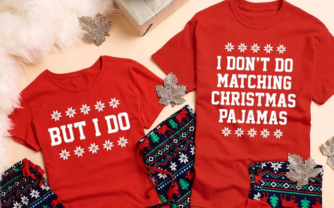 Matching Holiday Pajamas $9.99 Shipped