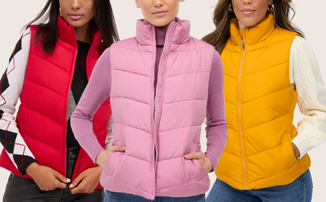 New York & Company Puffer Vests $9.99 Shipped