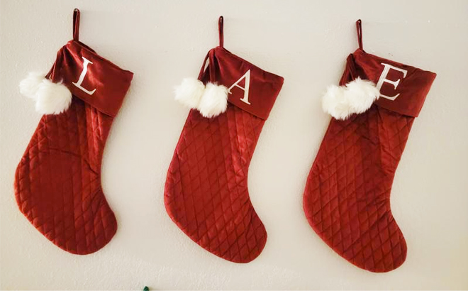 Monogram Christmas Stockings $8.99