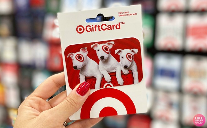 A Person Holding a Target Gift Card