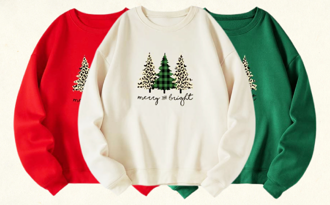 Women’s Holiday Sweatshirts $12.99