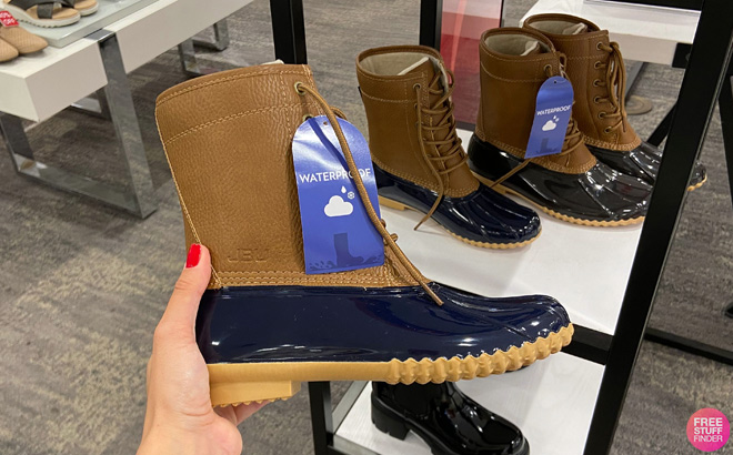 Two Colors of Womens Duck Boots