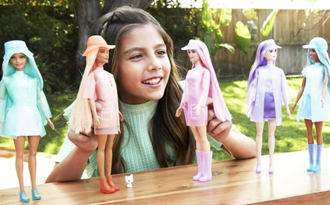 Barbie Color Reveal Doll $7