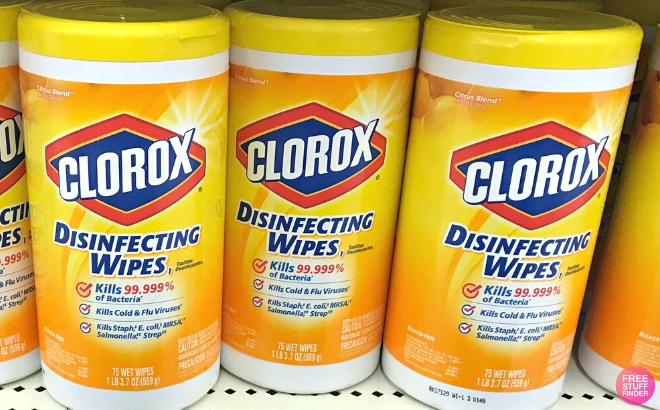 Clorox Disinfecting Wipes 75-Count for $2.50