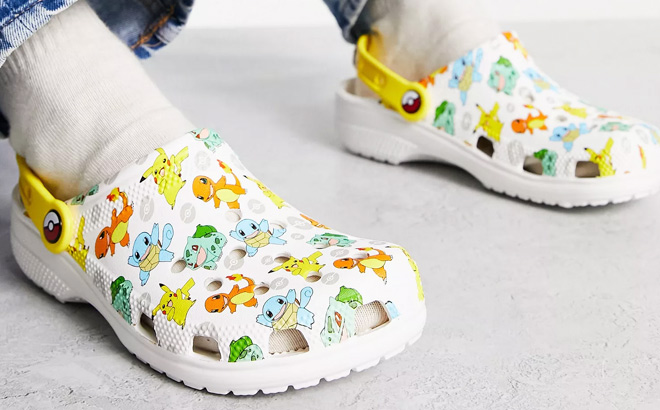 Crocs Unisex Classic Pokemon II Clog White