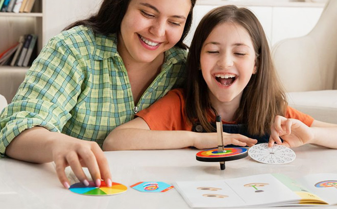 Daughter and Mother Exploring Science with Mel Science Kit