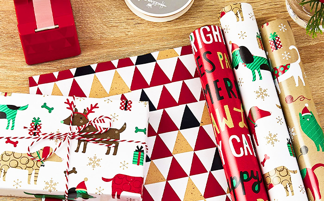 Hallmark 3-Pack Christmas Gift Wrap $14