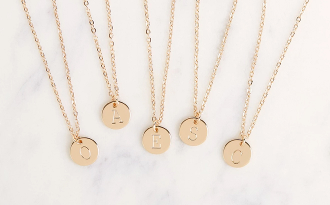 Initial Necklace $10.99 | Free Stuff Finder