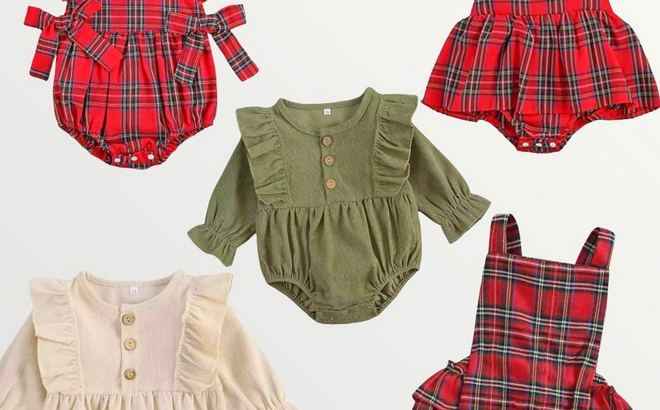 Christmas Baby Rompers $14.99