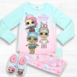 LOL-Surprise-Girls-2-Piece-Long-Sleeve-Top-with-Pants-and-Slippers-Pajama-Set