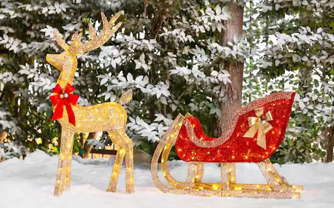 Lighted Christmas Outdoor Decor $79