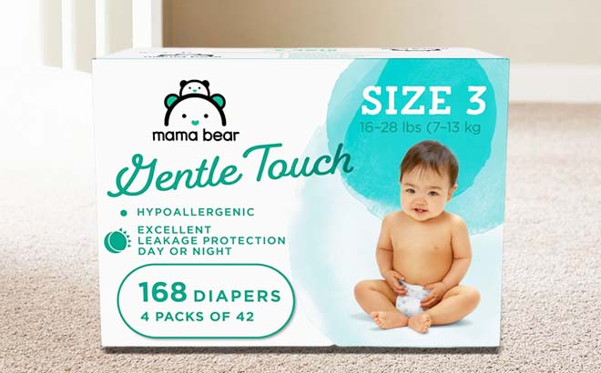 3 Mama Bear Diapers 168-Count for $10 Each Shipped