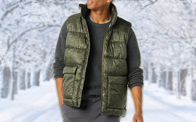 Men s Sherpa Lined Puffer Vest 16 Free Stuff Finder