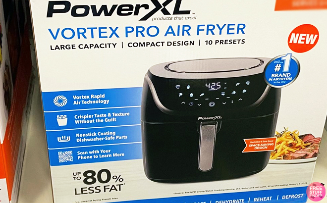 Power XL Vortex Pro Air Fryer 4Qt Black - NEW